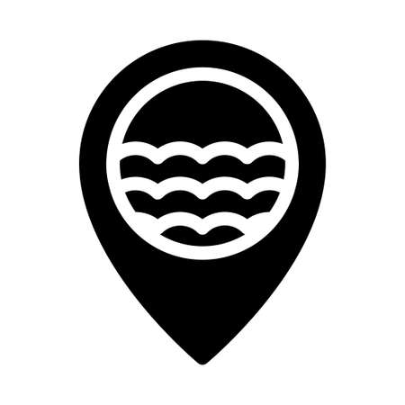 beach locationのイラスト素材