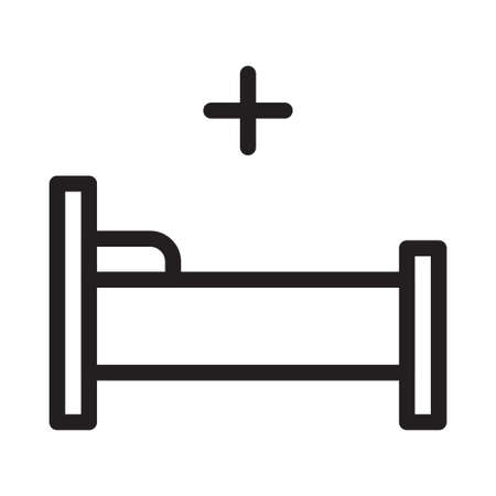 hospital bedのイラスト素材