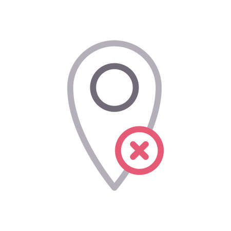 cancel locationのイラスト素材