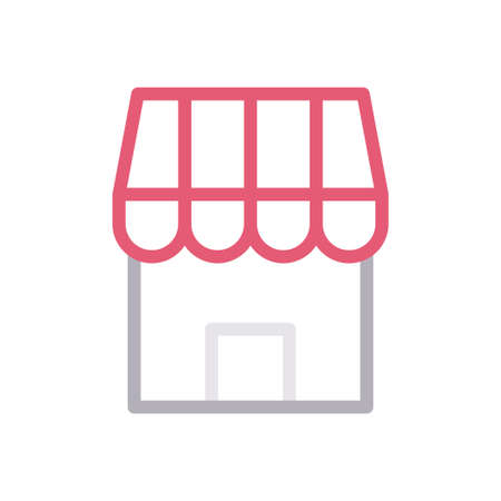 shop icon for website design and desktop envelopment, development. Premium pack.のイラスト素材