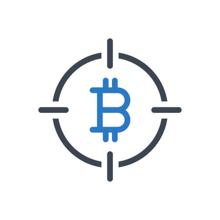 focus bitcoinのイラスト素材