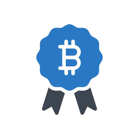bitcoin medalのイラスト素材
