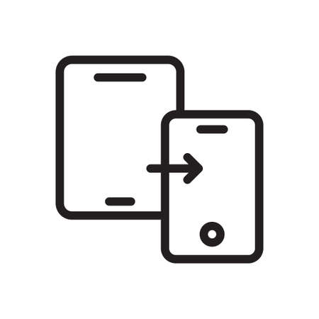 mobile transferのイラスト素材