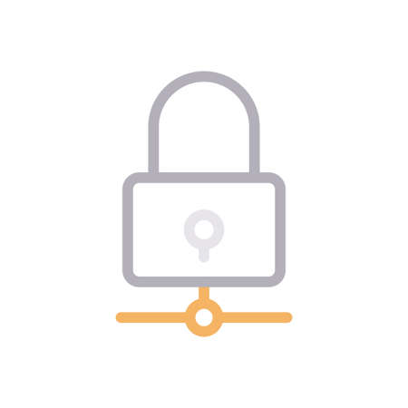 padlock networkのイラスト素材