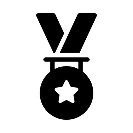 medal icon for website design and desktop envelopment, development. Premium pack.のイラスト素材