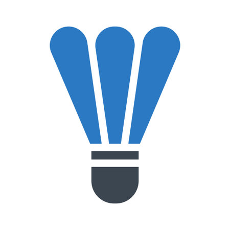 shuttlecock icon for website design and desktop envelopment, development. Premium pack.のイラスト素材