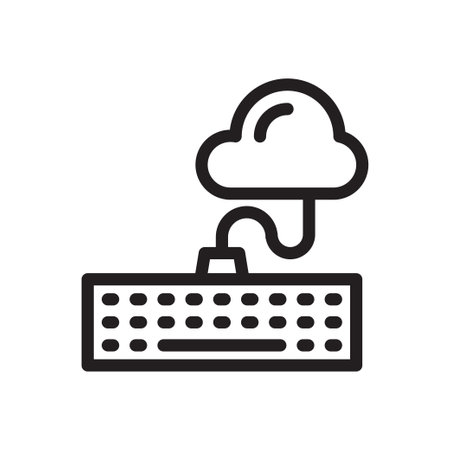 keyboard icon for website design and desktop envelopment, development. Premium pack.のイラスト素材