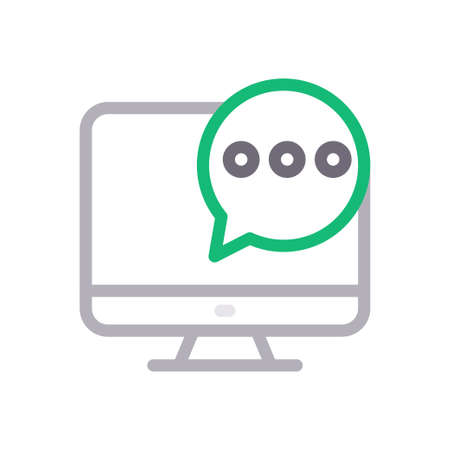 screen messageのイラスト素材