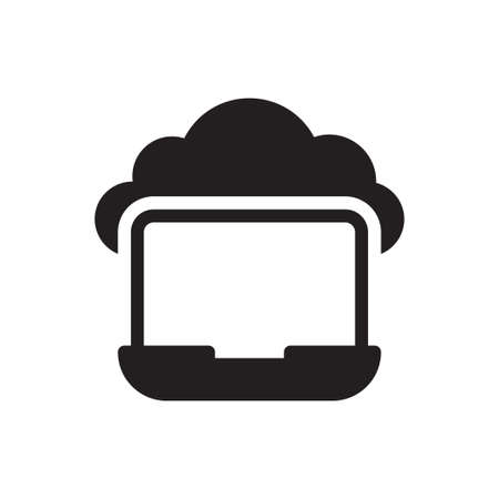 laptop cloudのイラスト素材