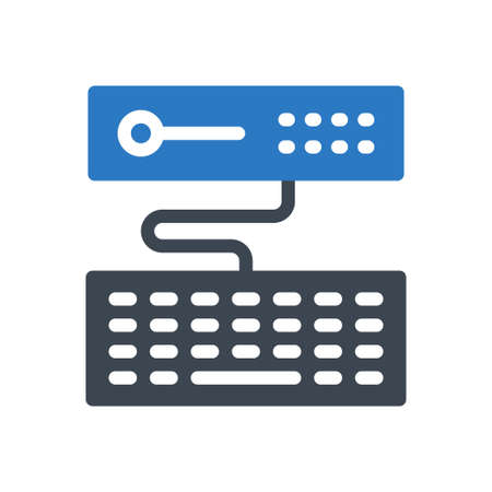 keyboard serverのイラスト素材