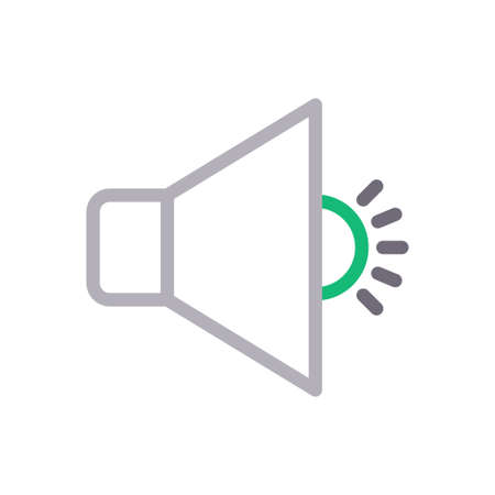 loud icon for website design and desktop envelopment, development. Premium pack.のイラスト素材
