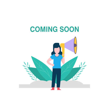 coming soon icon for website design and desktop envelopment, development. Premium pack.のイラスト素材