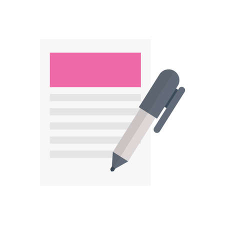 contract design illustration.のイラスト素材