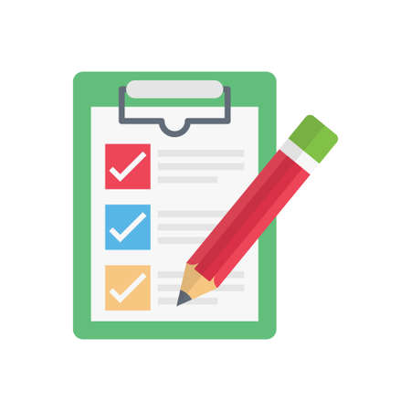 checklist design illustration.のイラスト素材