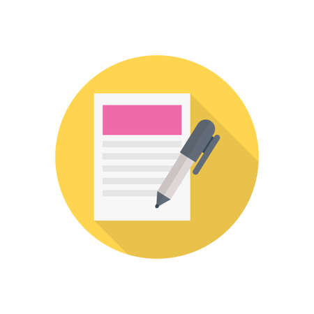 contract design illustration.のイラスト素材