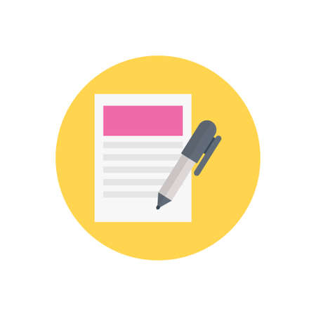 contract design illustration.のイラスト素材