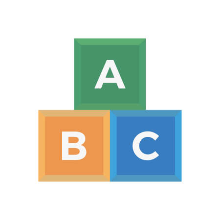 blocks icon for website design and desktop envelopment, development. Premium pack.のイラスト素材