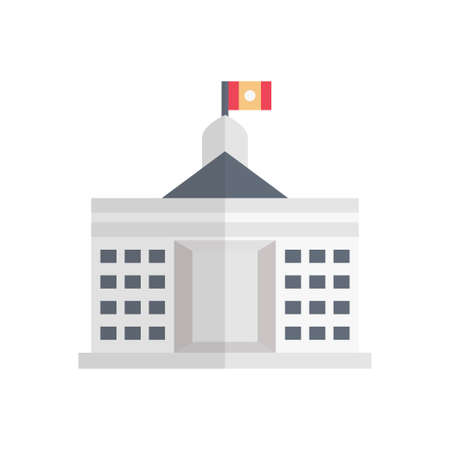 world  famous building icon designのイラスト素材