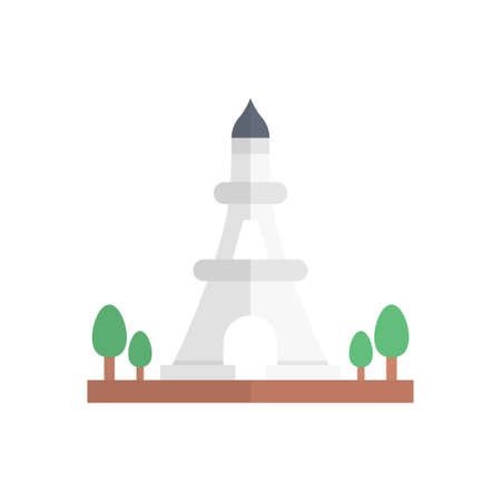 tower landmark icon designのイラスト素材
