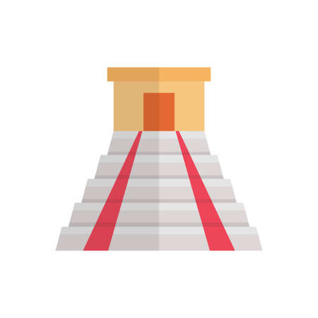 itza landmark building icon designのイラスト素材