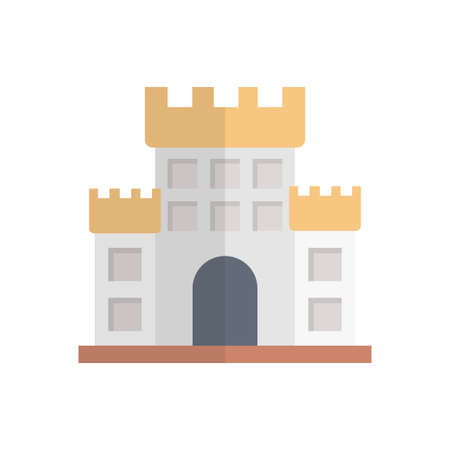 historical  famous building icon designのイラスト素材