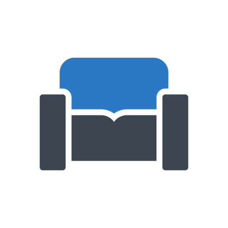 sofa icon for website design and desktop envelopment, development. Premium pack.のイラスト素材