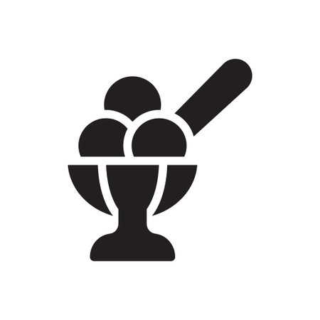 ice cream icon for website design and desktop envelopment, development. Premium pack.のイラスト素材