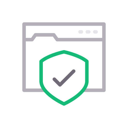 protection icon for website design and desktop envelopment, development. Premium pack.のイラスト素材