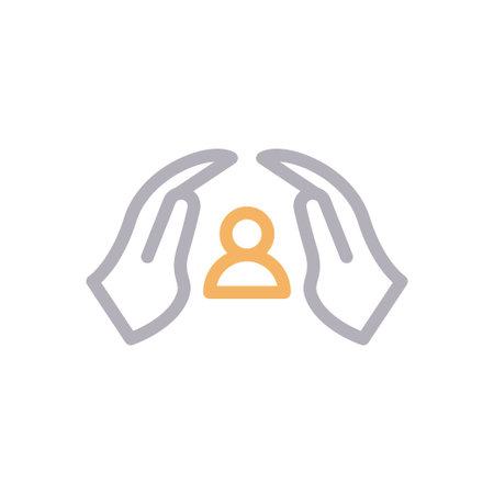 insurance vector color line iconのイラスト素材