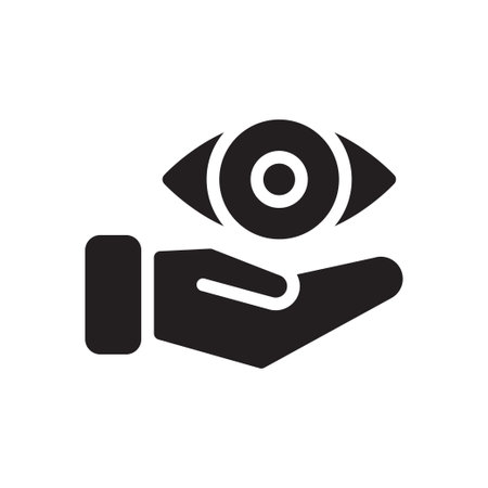 look vector glyph flat iconのイラスト素材