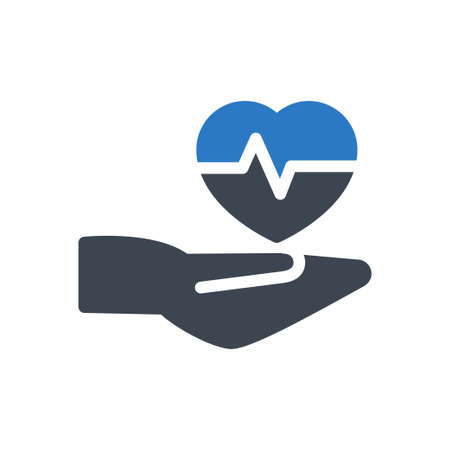 health vector glyph color iconのイラスト素材