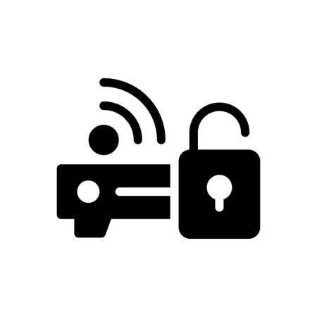 router vector glyph flat  iconのイラスト素材