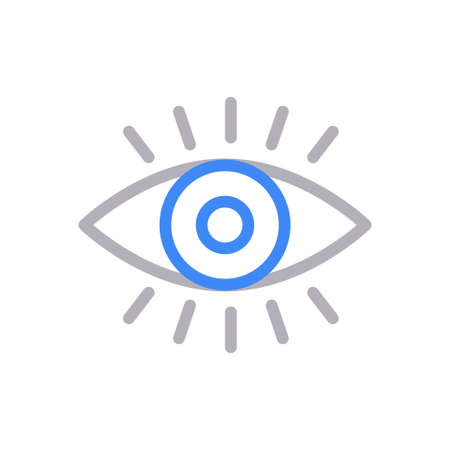 visible vector color line iconのイラスト素材