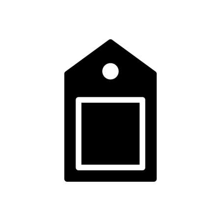 label vector glyph flat iconのイラスト素材