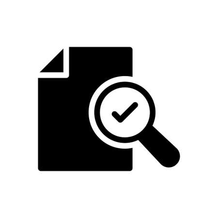 file vector glyph flat iconのイラスト素材