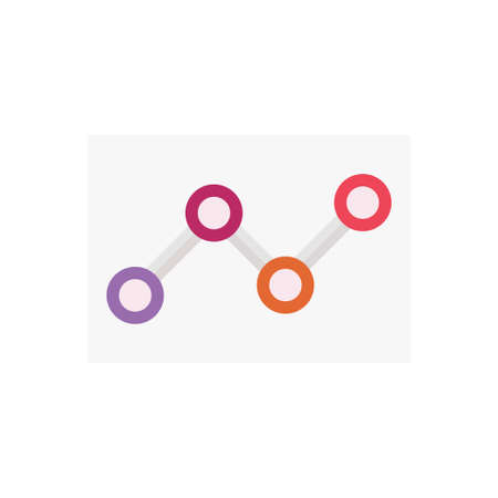chart vector flat color icon