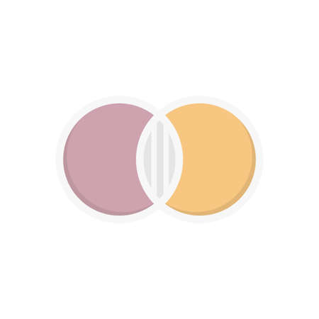 circle vector flat color iconのイラスト素材