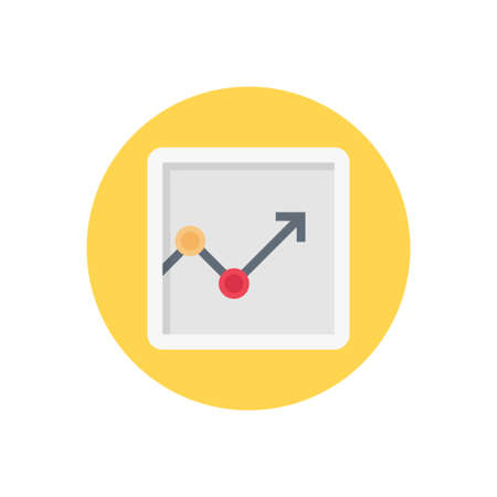 up vector flat color iconのイラスト素材