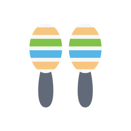 musical vector flat color icon