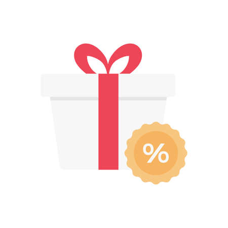 present vector flat color iconのイラスト素材