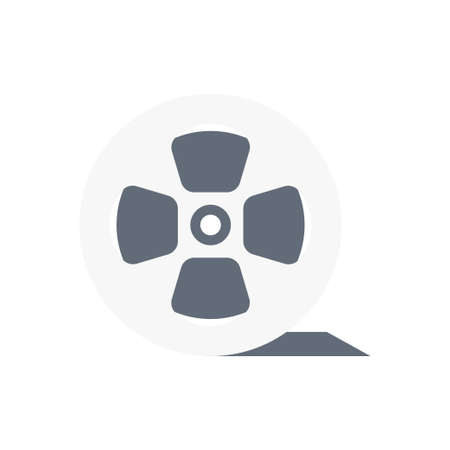 movie vector flat color iconのイラスト素材