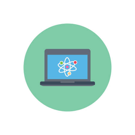 education vector flat color iconのイラスト素材