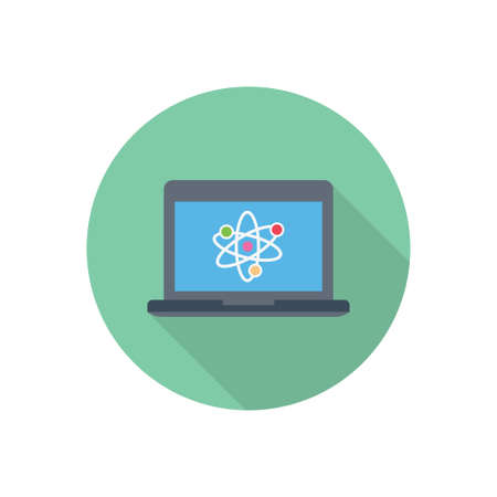 education vector flat color iconのイラスト素材