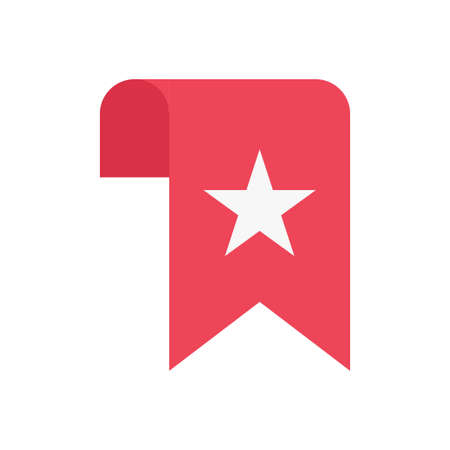 tag vector flat color iconのイラスト素材