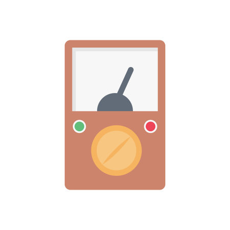 ampere vector flat color icon