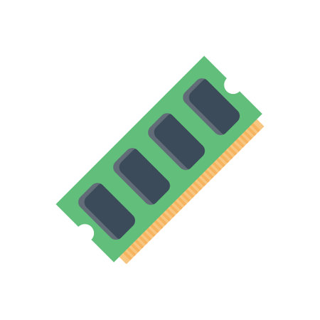 memory vector flat color iconのイラスト素材