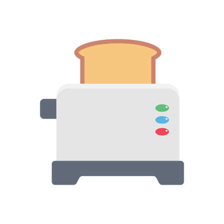 breakfast vector flat color iconのイラスト素材