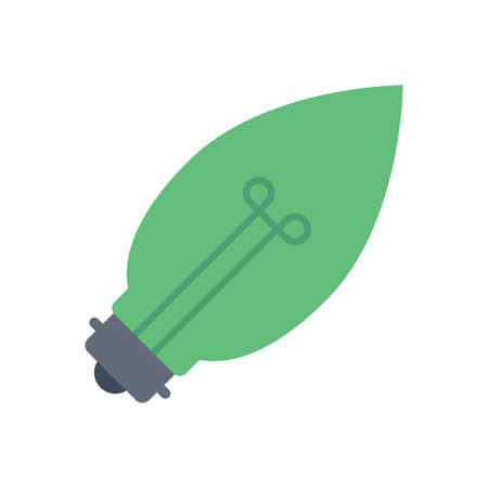 lamp vector flat color iconのイラスト素材