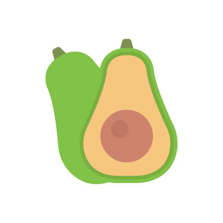 fruit vector flat color icon