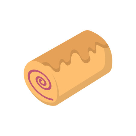 bread vector flat color iconのイラスト素材
